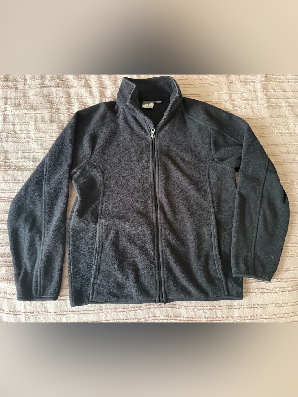 Kids’ McKinley Charcoal Grey Full-Zip Fleece Jacket – M